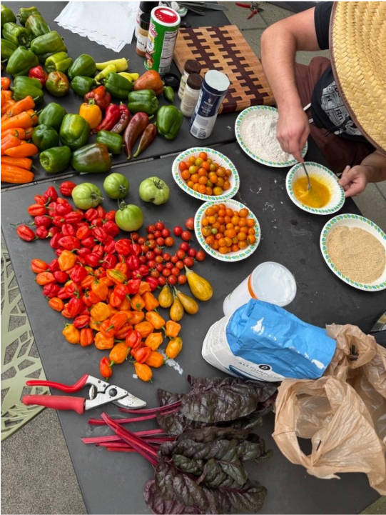 Cooking with a harvest from the Kendeda Building’s rooftop garden