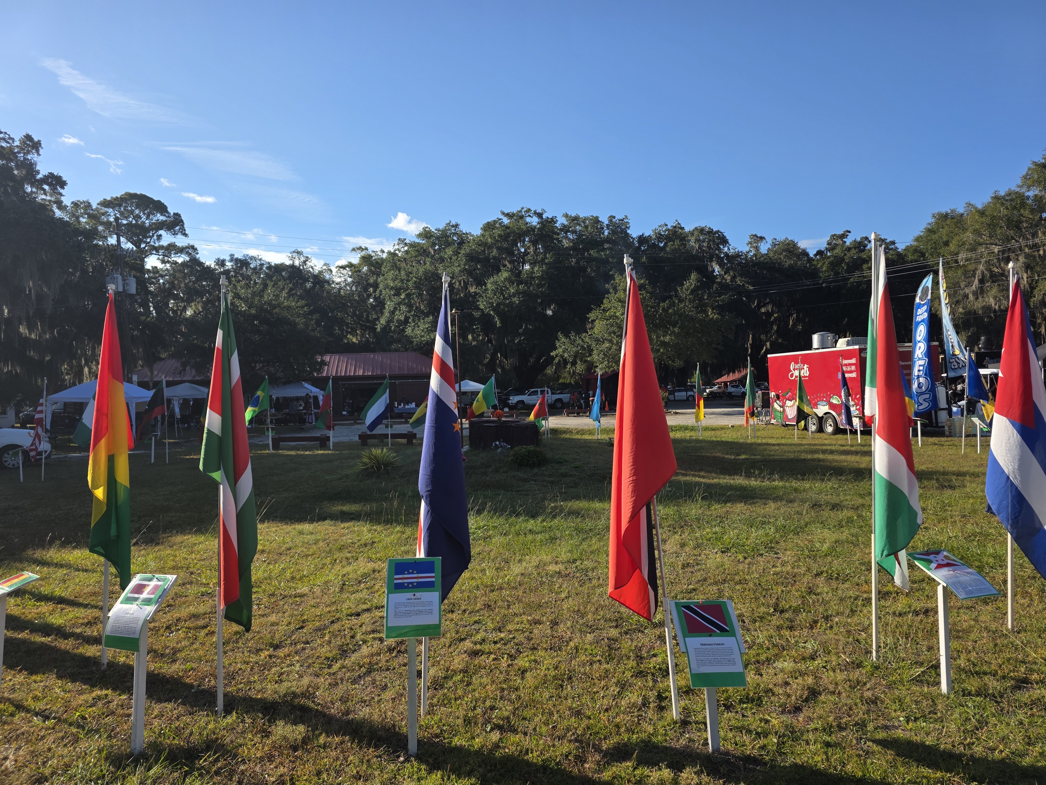 Flags representing formerly enslaved countries