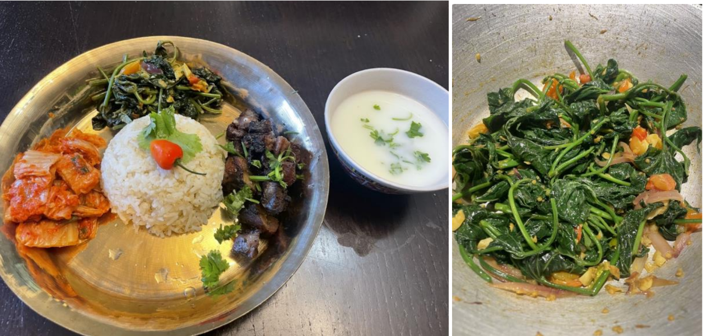 Leela’s Sweet potato Shoot Curry